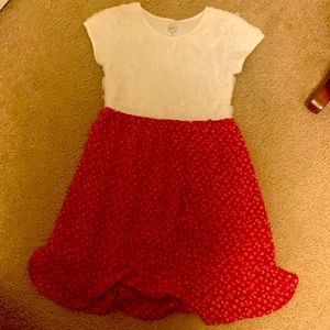 Girls flower printed dress. Size 7/8